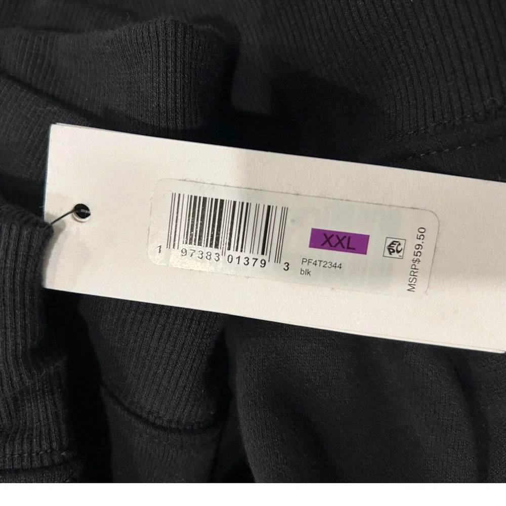 Calvin Klein Performance Womens Black Logo Crewneck Sweatshirt Pullover Top XXL - Picture 6 of 8